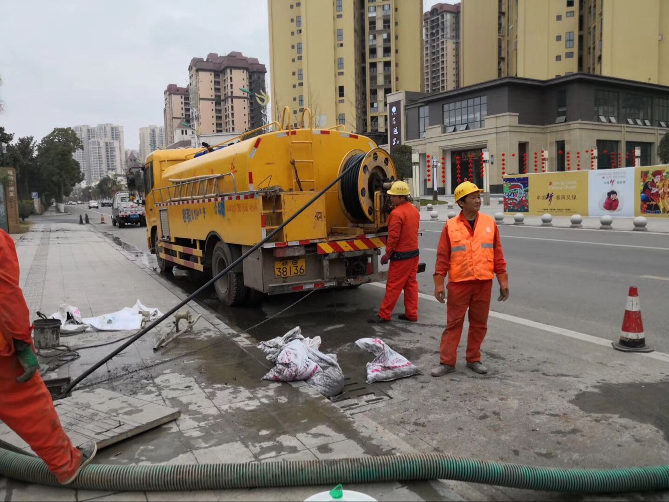 永济排污管道清淤-管道清洗